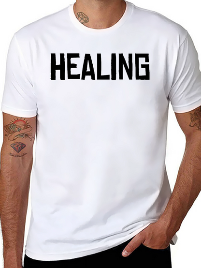 Healing T-Shirt - Bold Black Graphic Tee