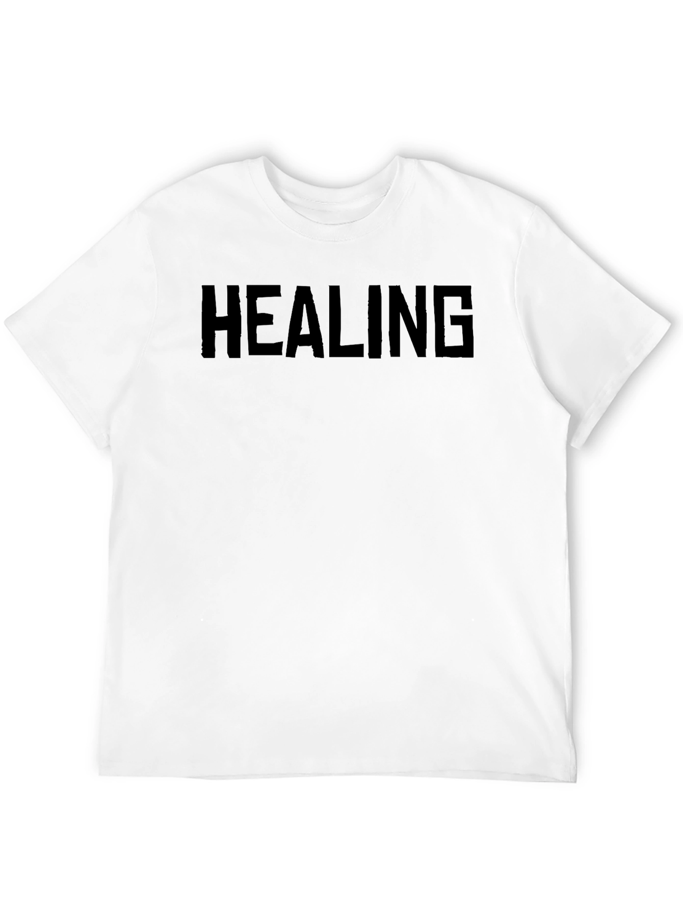 Healing T-Shirt - Bold Black Graphic Tee