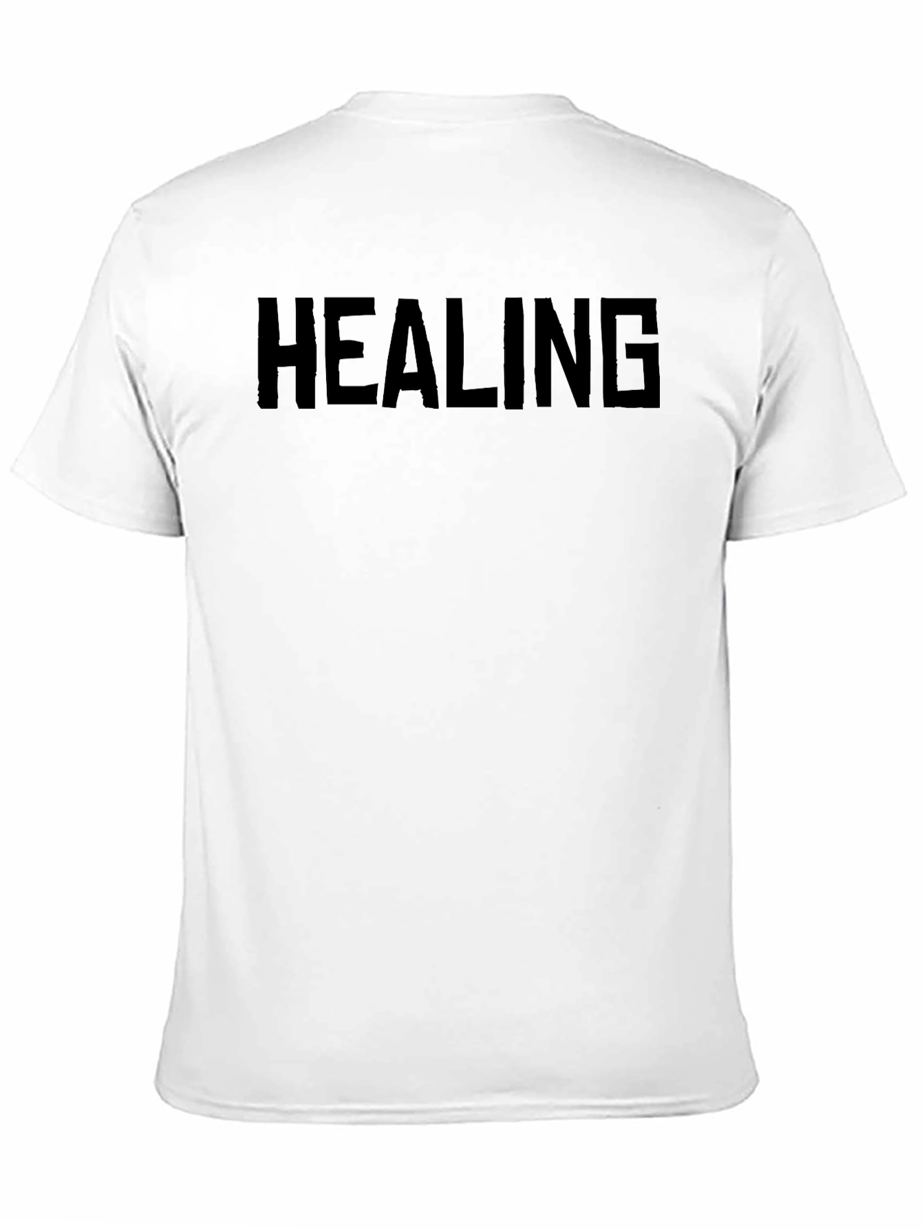 Healing T-Shirt - Bold Black Graphic Tee