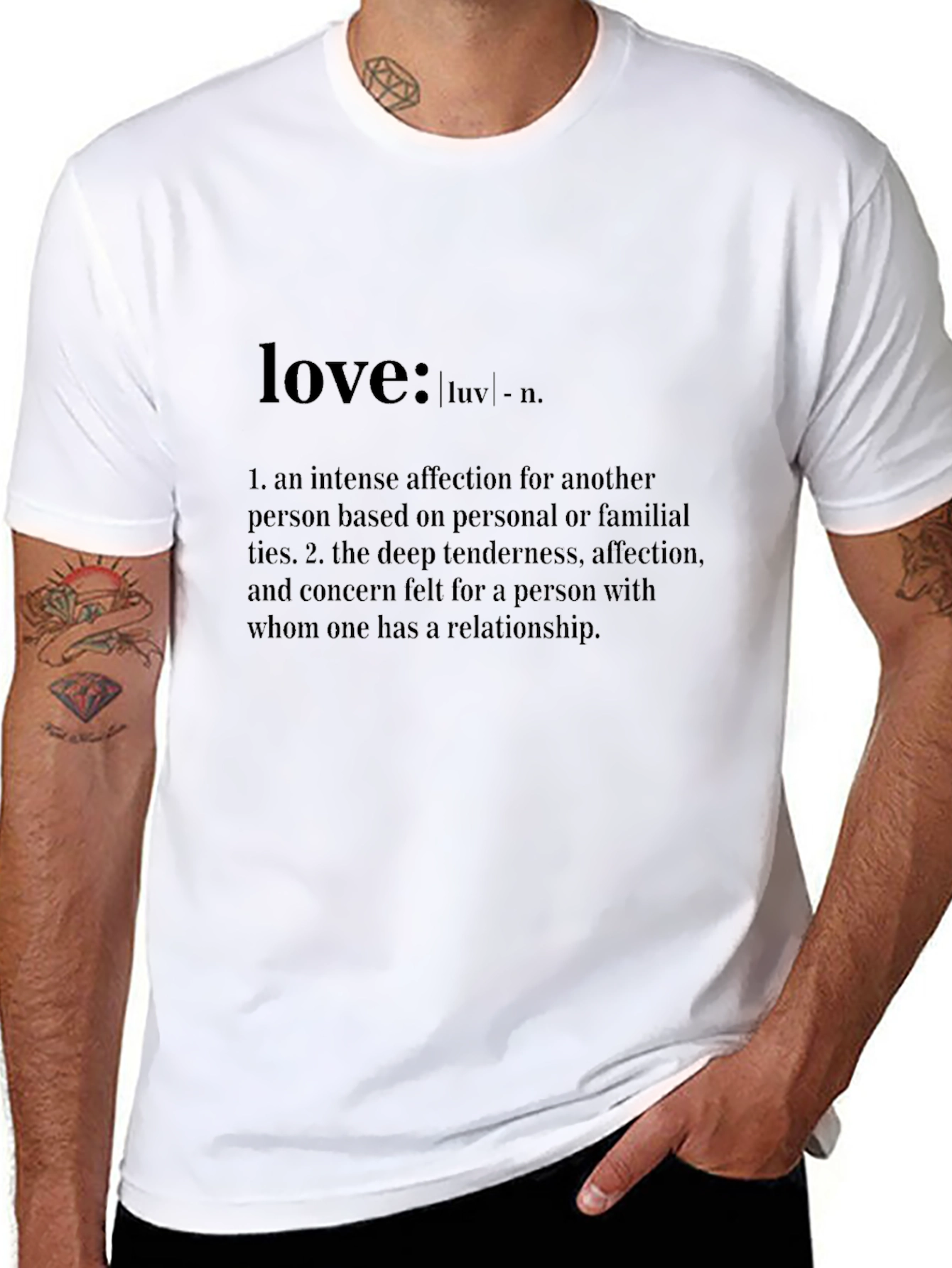 Love Definition T-Shirt - Affectionate Black Tee