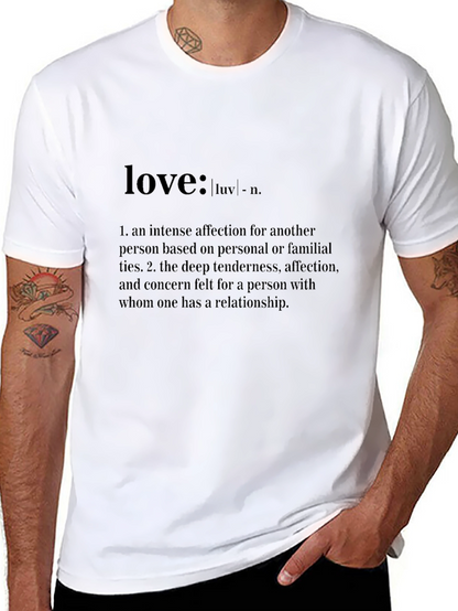 Love Definition T-Shirt - Affectionate Black Tee