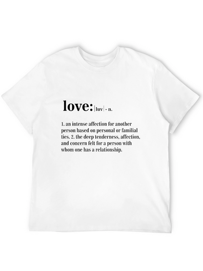 Love Definition T-Shirt - Affectionate Black Tee