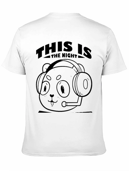 Gamer Panda This is the Night Black T-Shirt