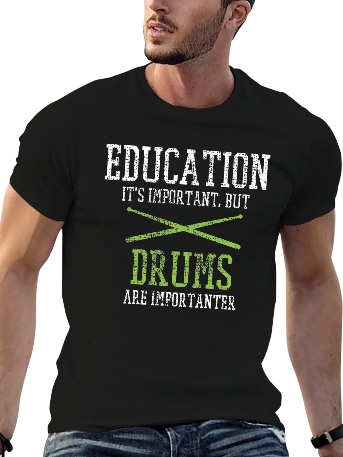 Education But Drums Are Importanter T-Shirt