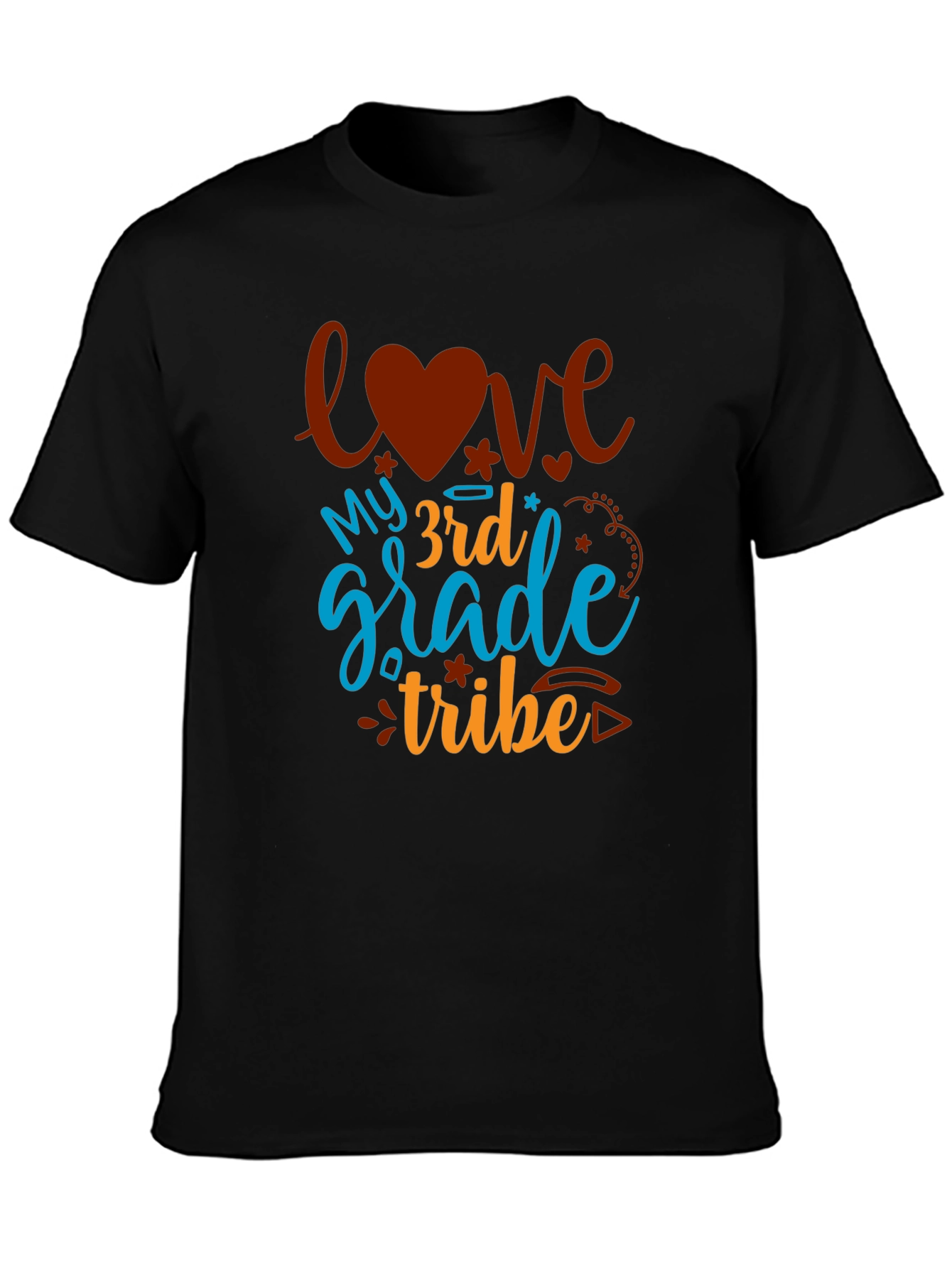 Love My 3rd Grade Tribe Black Tee