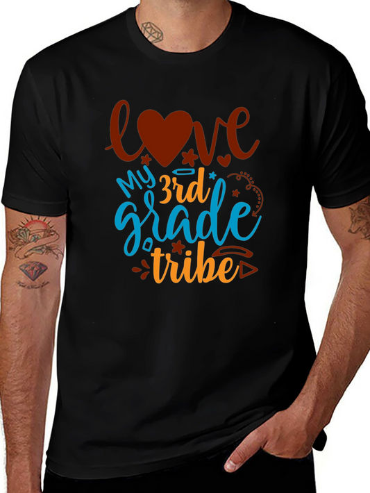 Love My 3rd Grade Tribe Black Tee