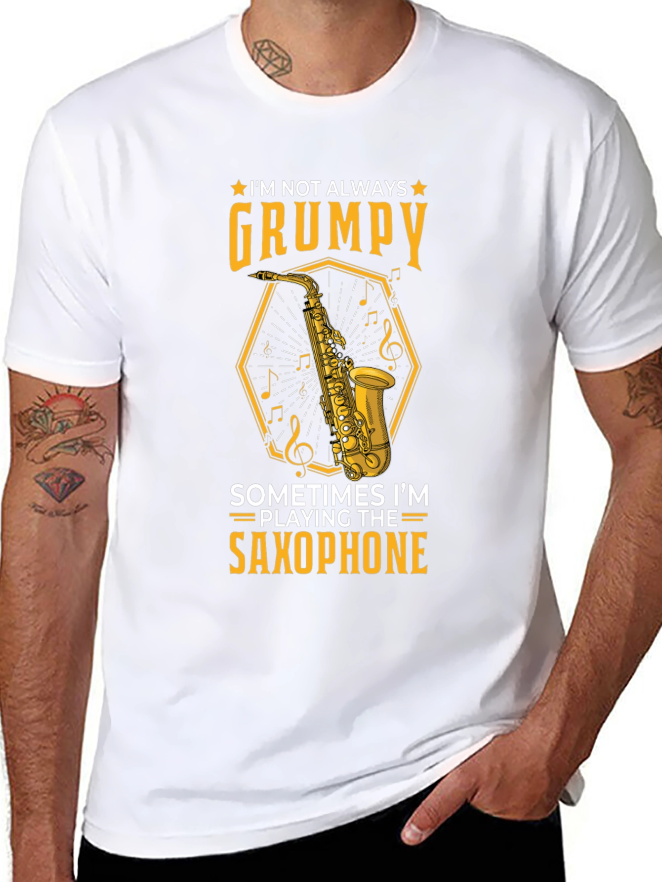 Grumpy Saxophone Player T-Shirt