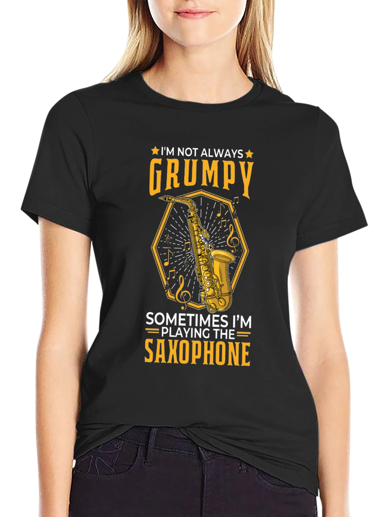 Grumpy Saxophone Player T-Shirt