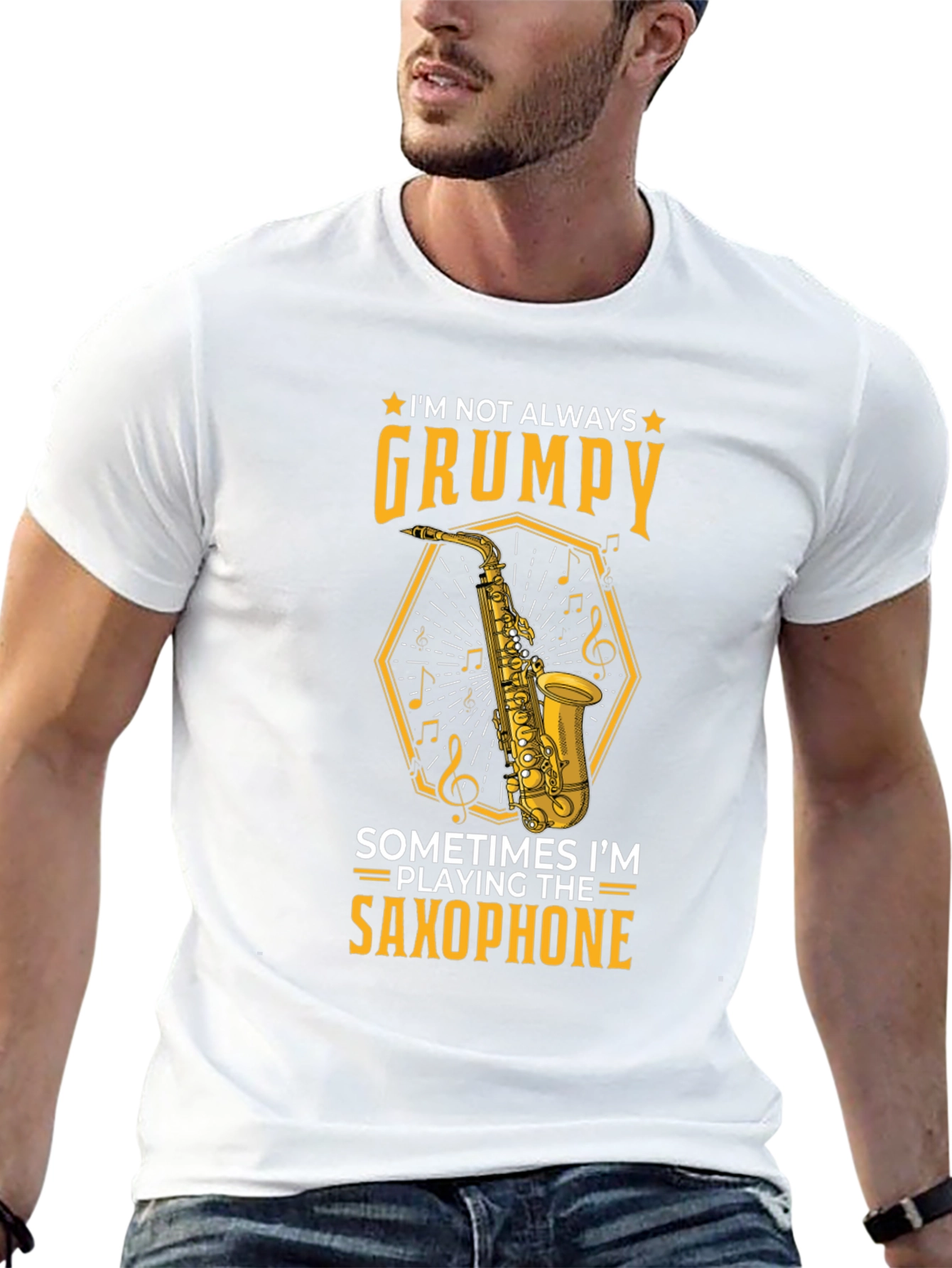 Grumpy Saxophone Player T-Shirt
