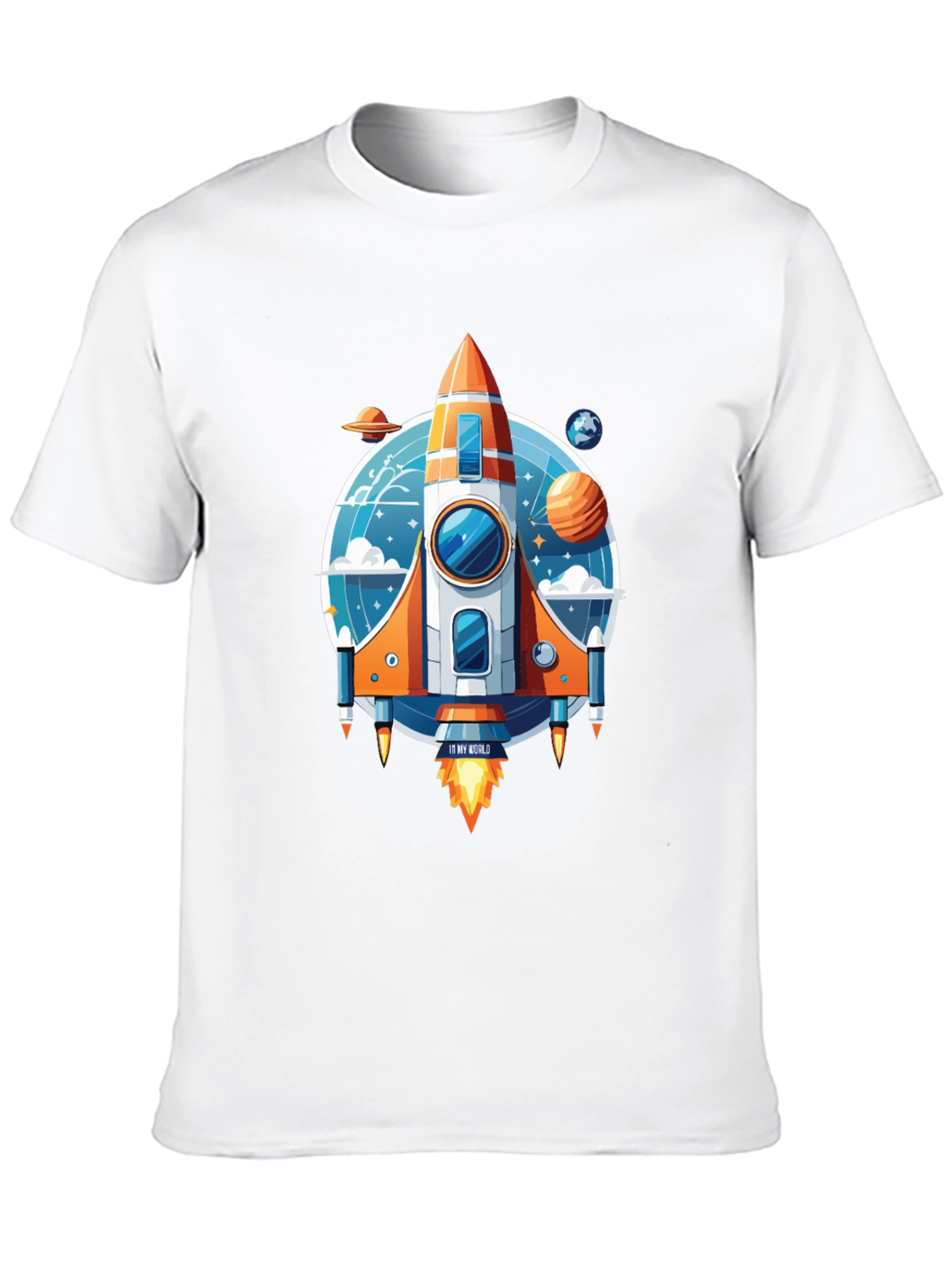 Rocket Ship Graphic T-Shirt