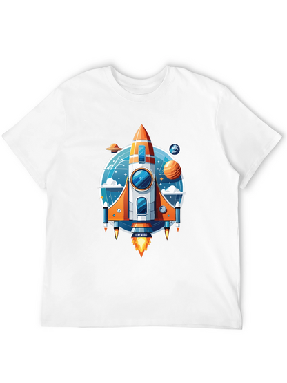 Rocket Ship Graphic T-Shirt