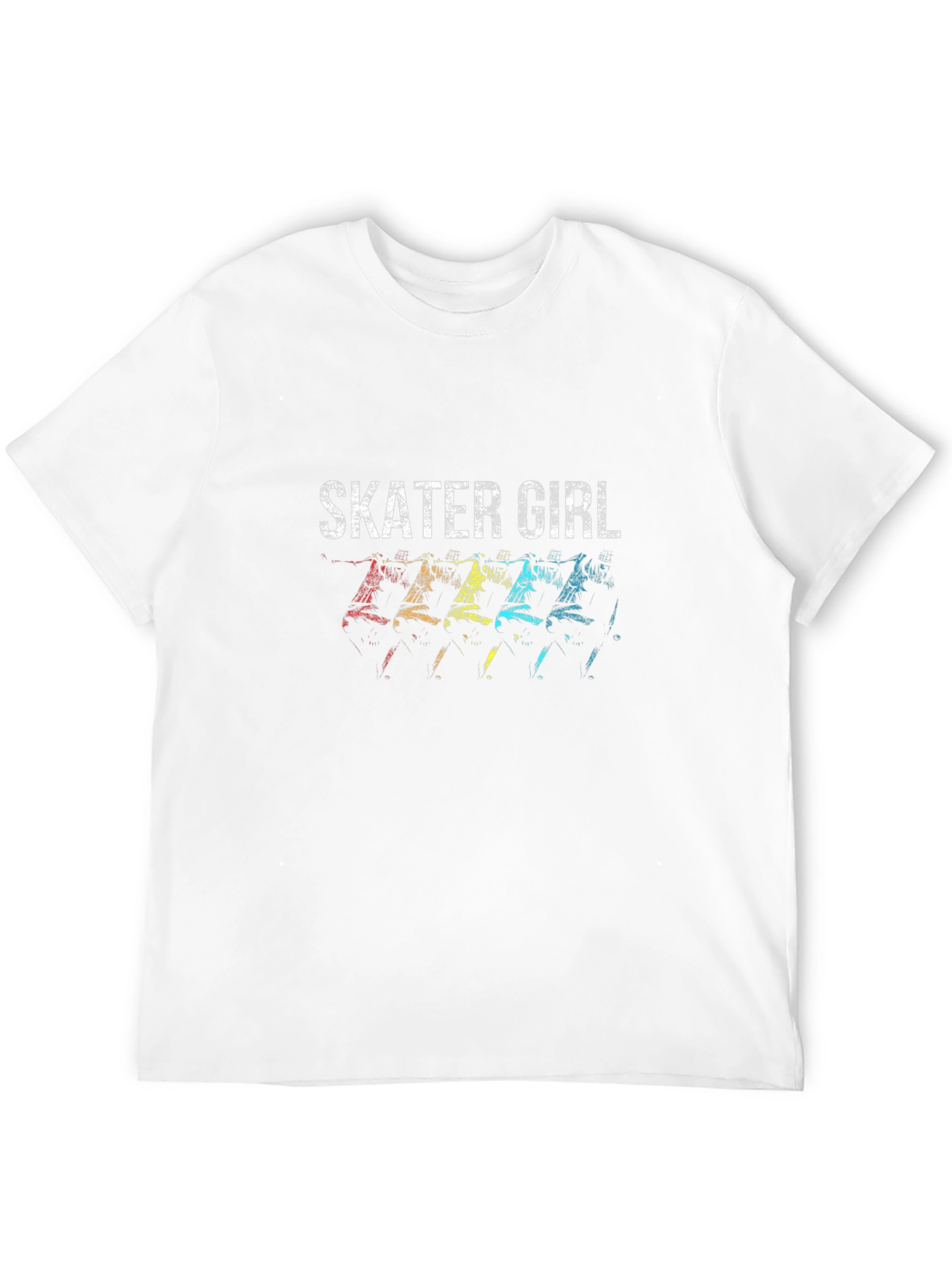 Skater Girl Graphic Tee - Retro Skateboard Design
