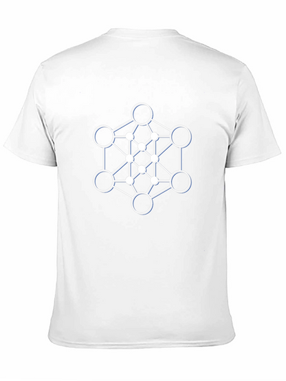 Geometric Design Black T-Shirt - Modern Style