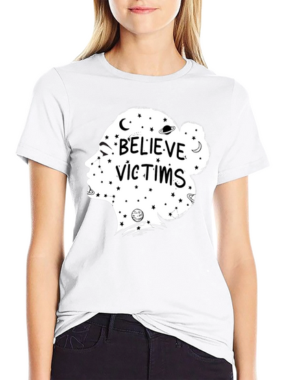 Believe Victims Graphic Tee - Unisex Black T-Shirt