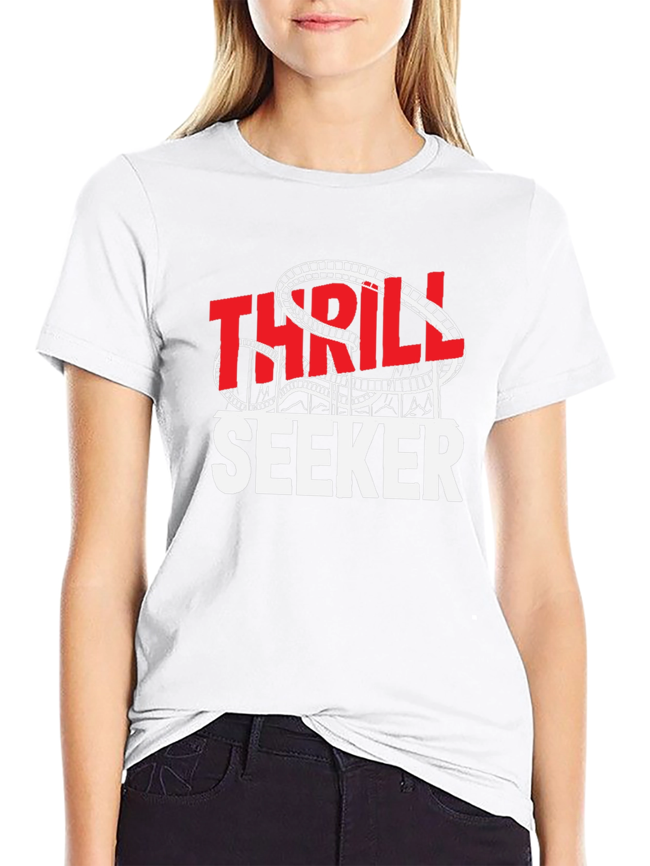Thrill Seeker Graphic Tee | Roller Coaster Theme