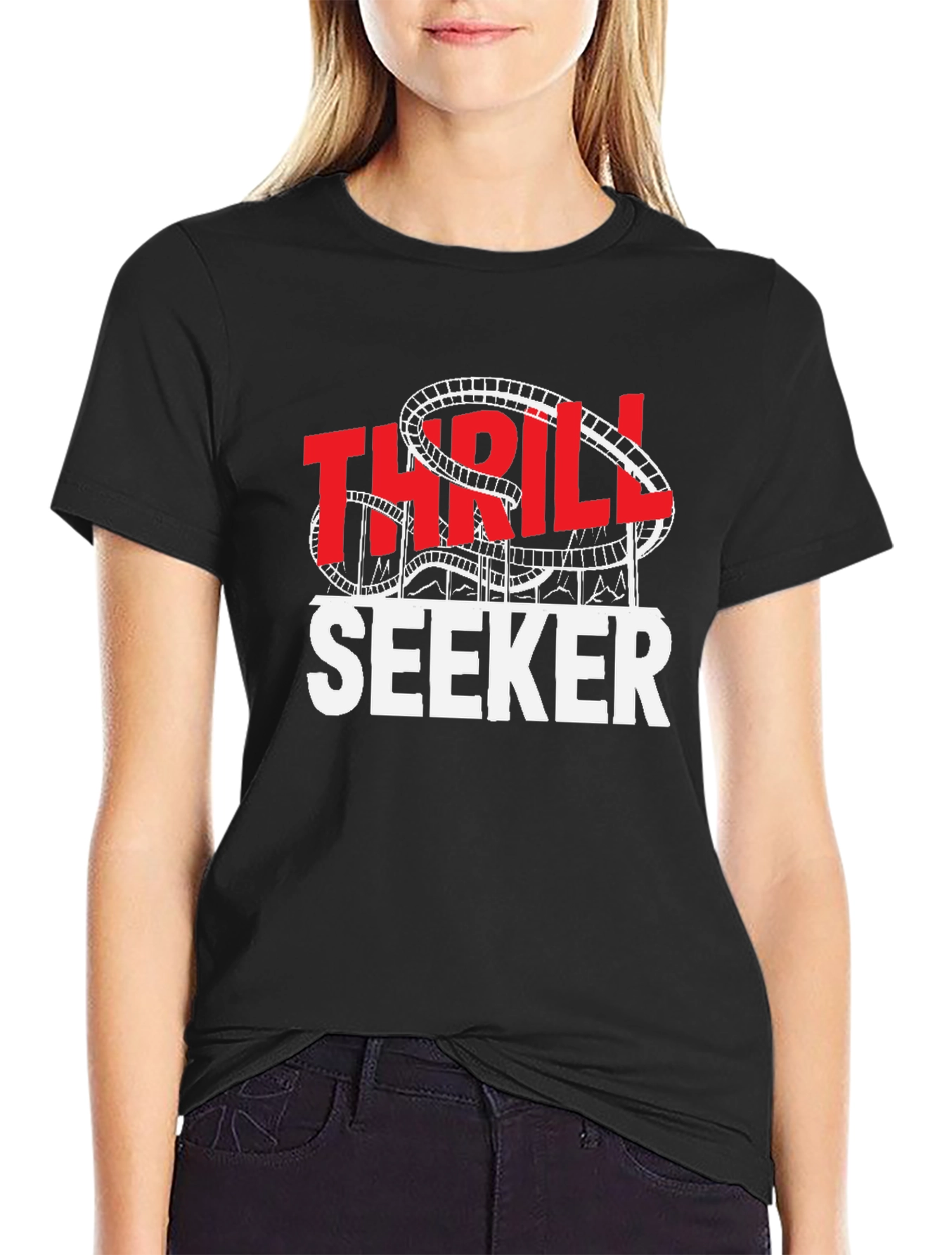 Thrill Seeker Graphic Tee | Roller Coaster Theme