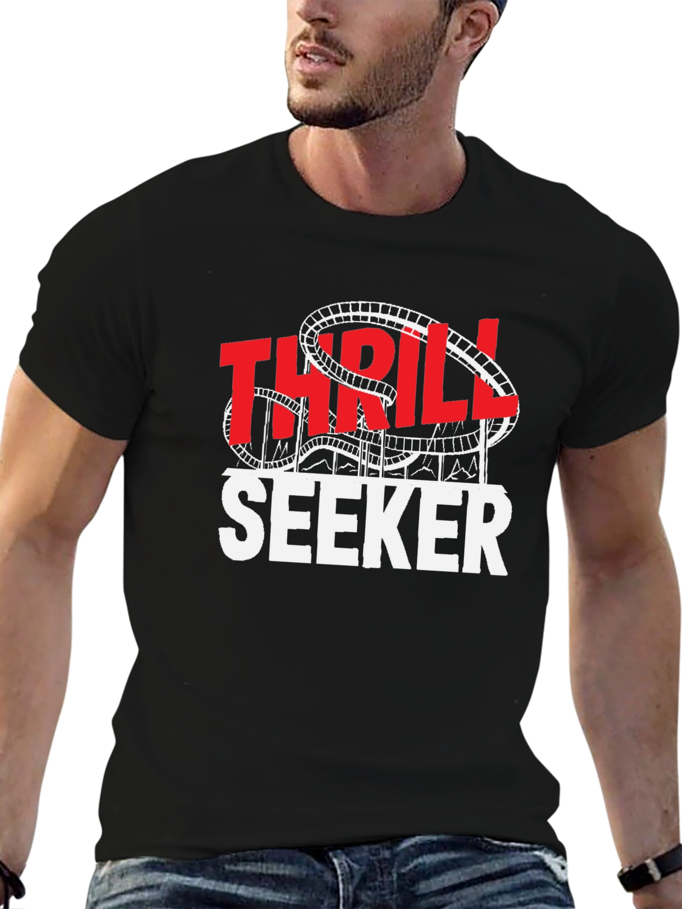 Thrill Seeker Graphic Tee | Roller Coaster Theme