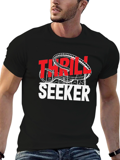 Thrill Seeker Graphic Tee | Roller Coaster Theme