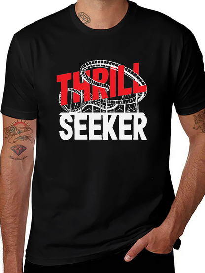 Thrill Seeker Graphic Tee | Roller Coaster Theme