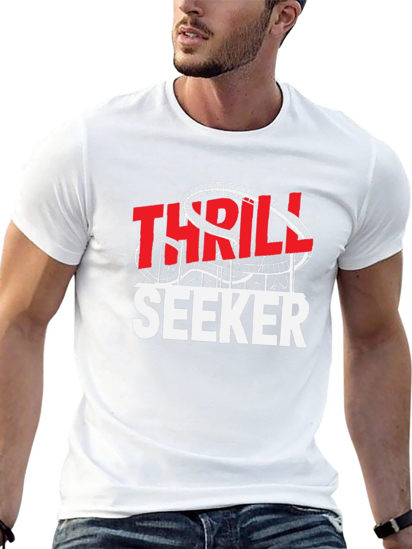 Thrill Seeker Graphic Tee | Roller Coaster Theme