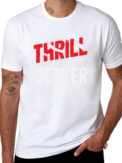 Thrill Seeker Graphic Tee | Roller Coaster Theme