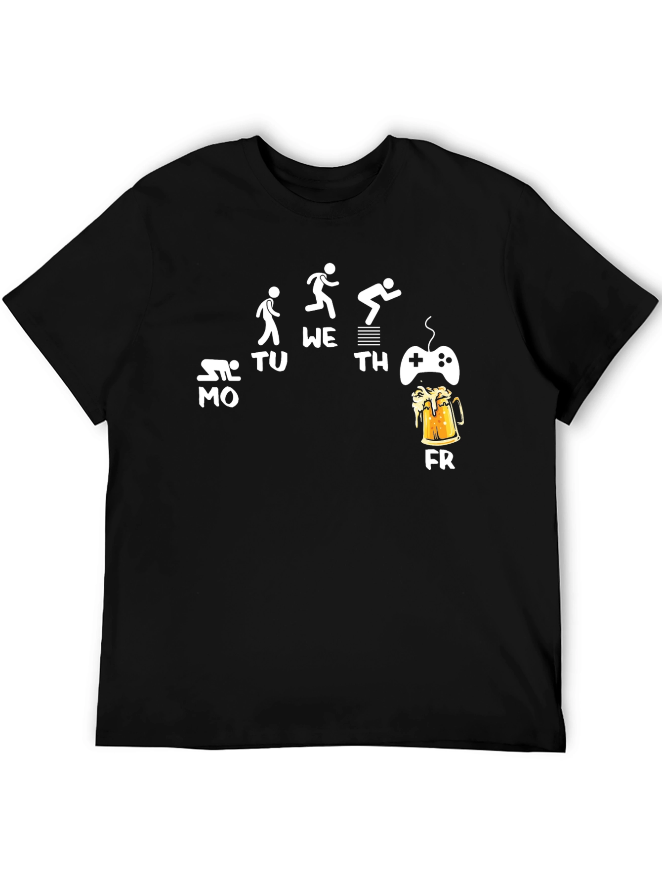 Work Week Funny Graphic Mens T-Shirt