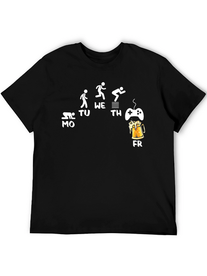 Work Week Funny Graphic Mens T-Shirt