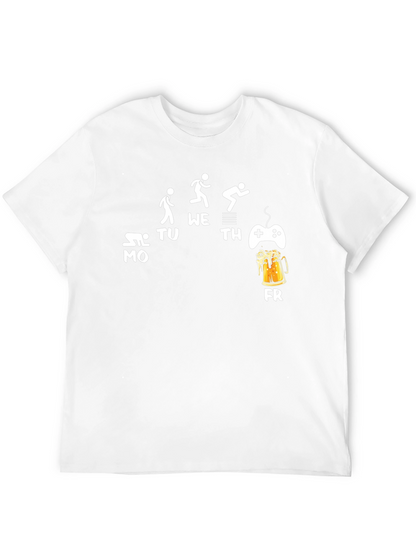 Work Week Funny Graphic Mens T-Shirt
