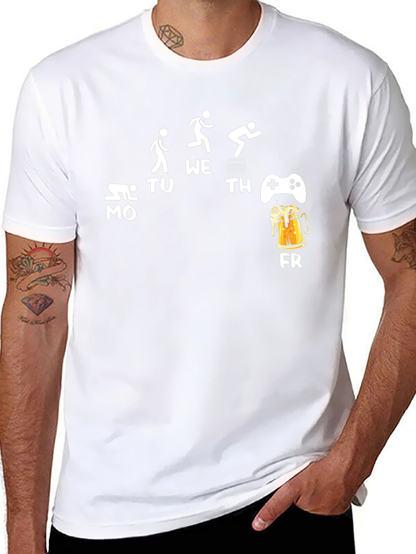 Work Week Funny Graphic Mens T-Shirt