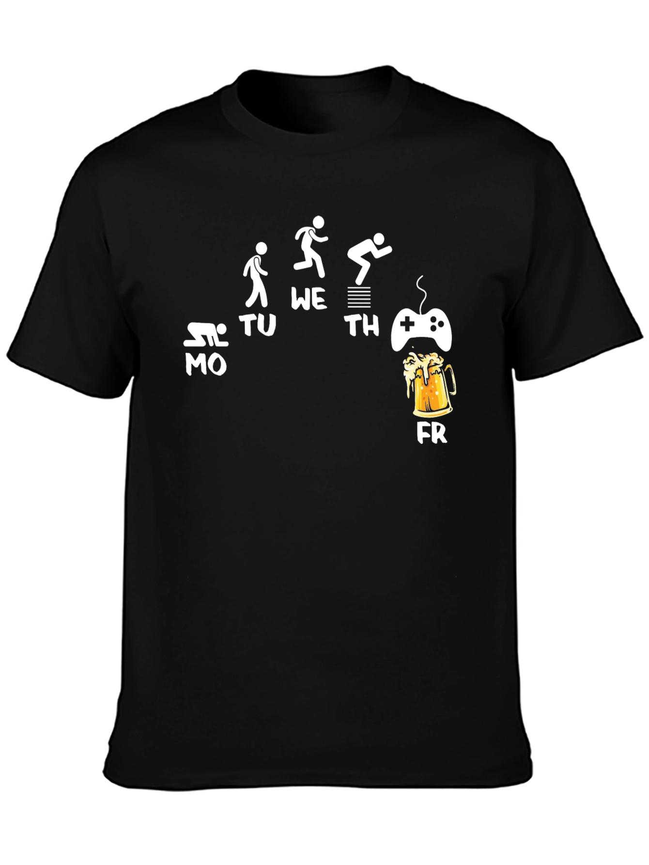 Work Week Funny Graphic Mens T-Shirt