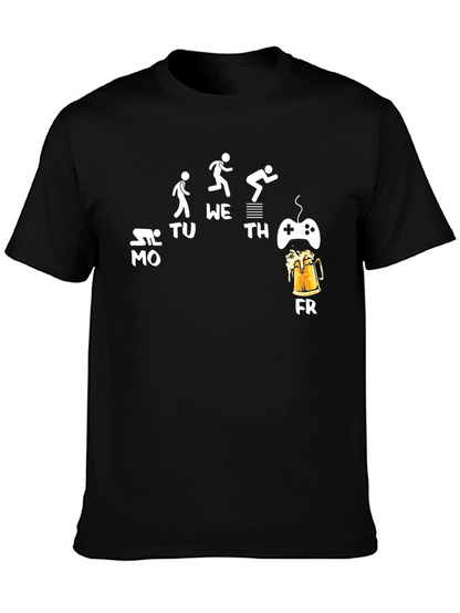 Work Week Funny Graphic Mens T-Shirt