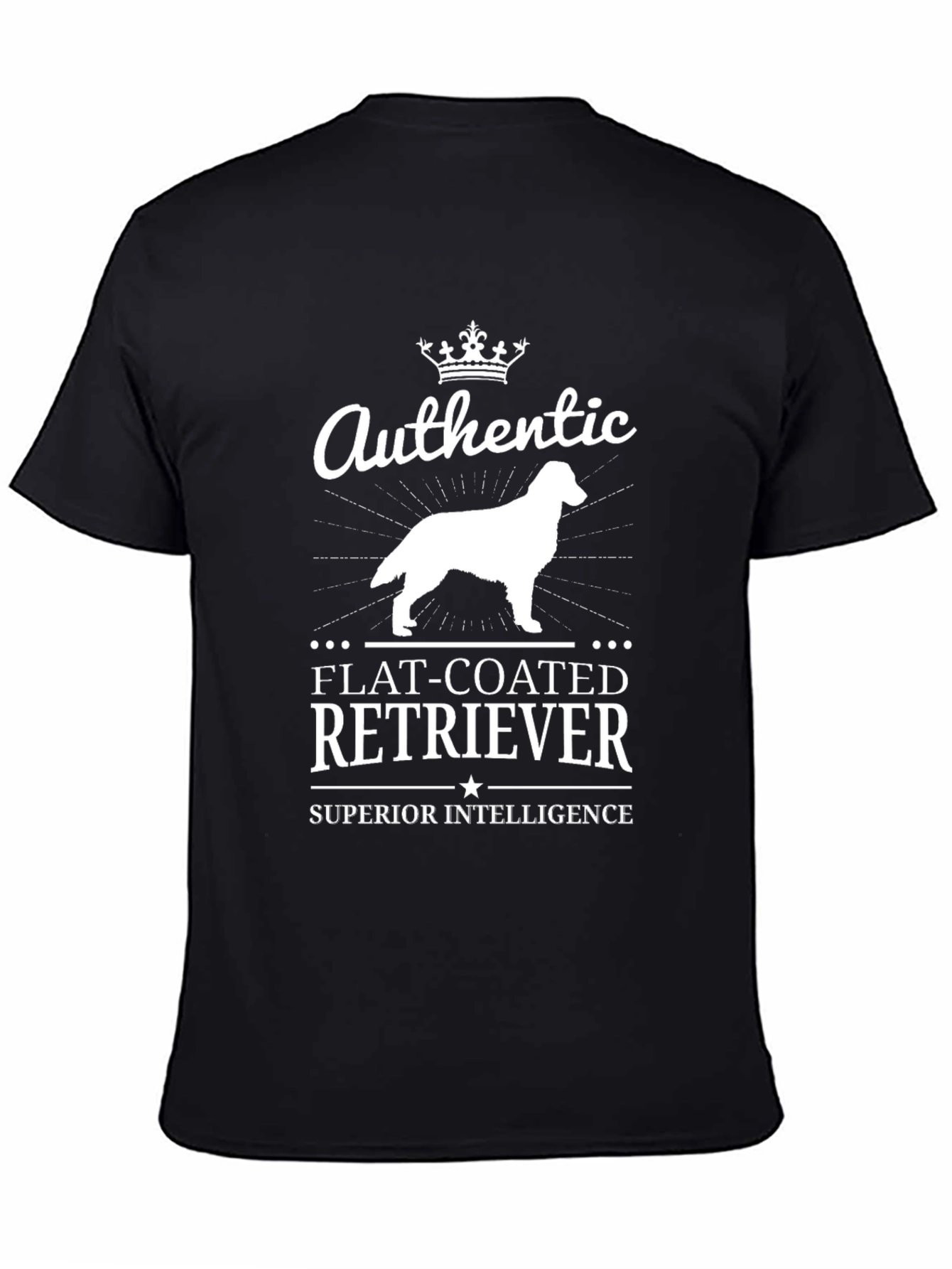 Authentic Flat-Coated Retriever Superior Intelligence T-Shirt