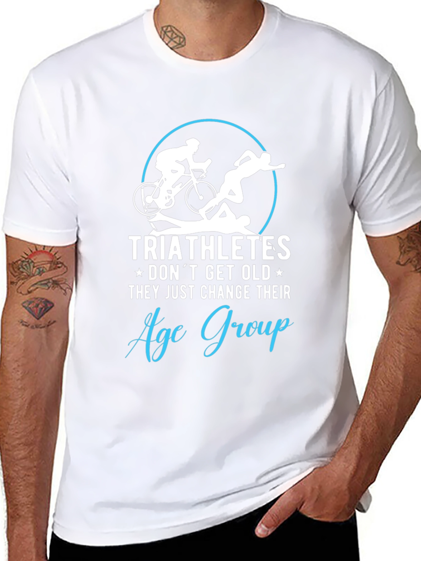 Triathletes Age Group T-Shirt - Black