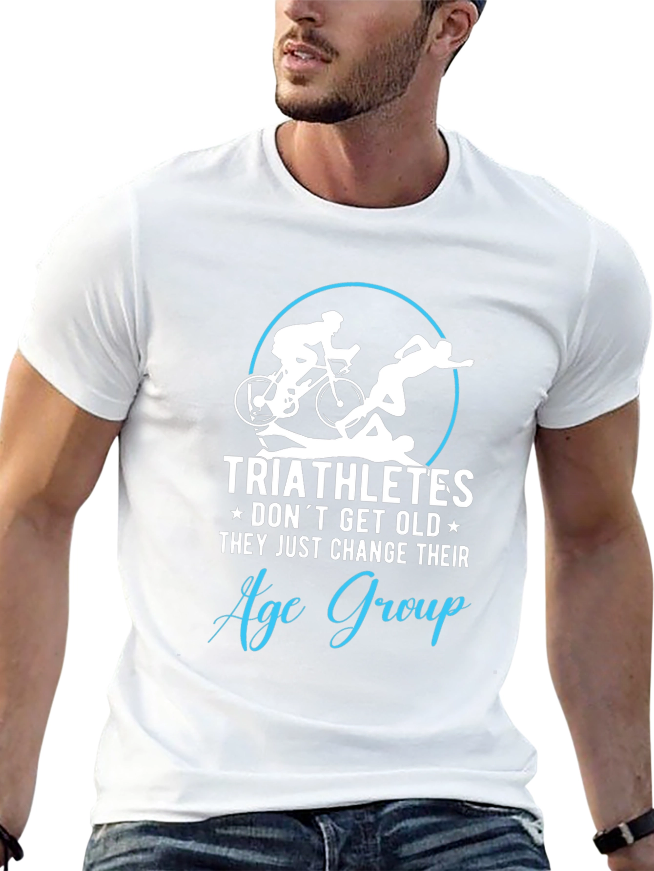 Triathletes Age Group T-Shirt - Black