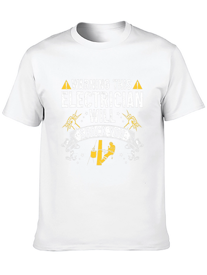 Warning Electrician T-Shirt