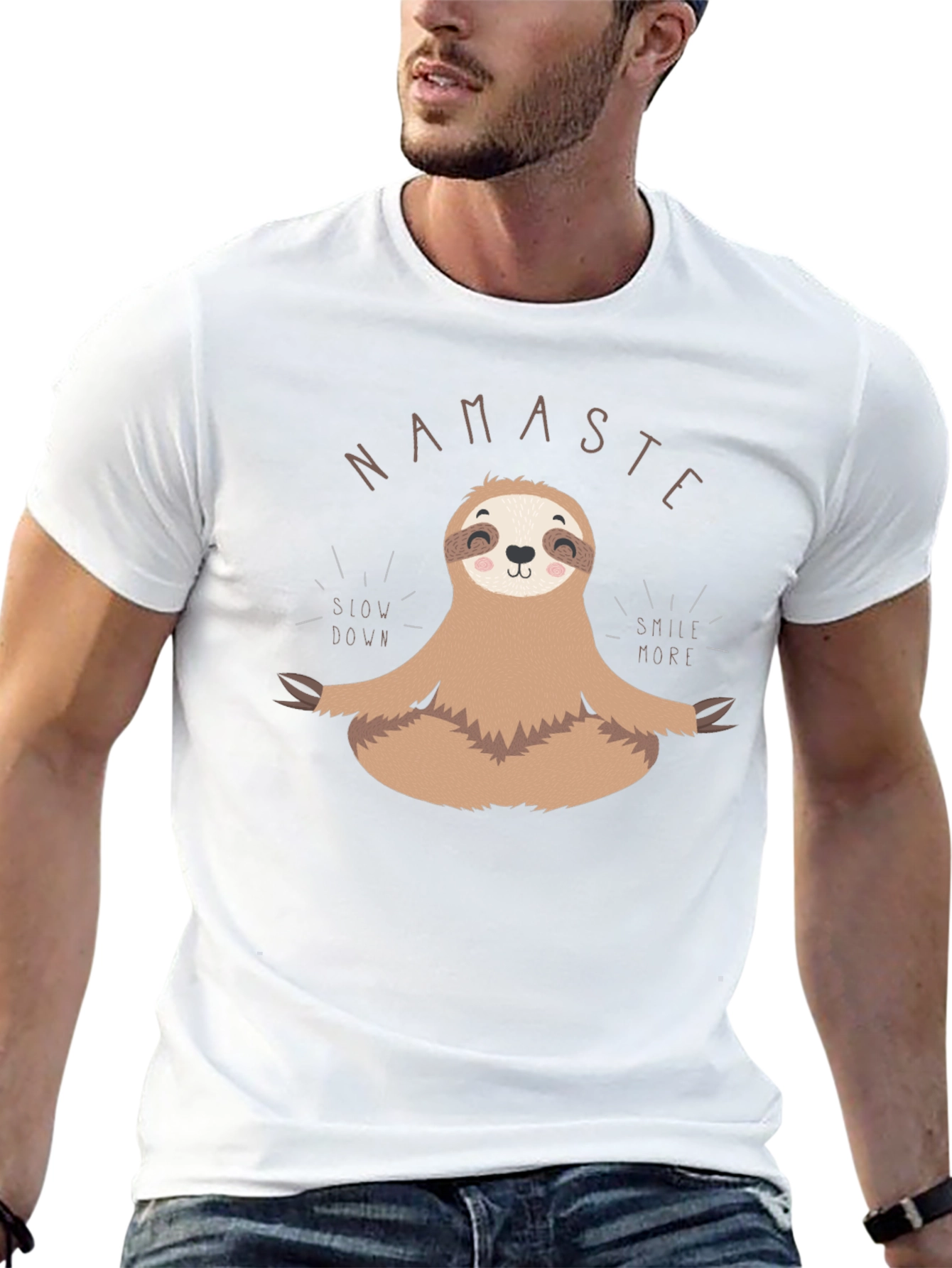 Namaste Sloth Meditation T-Shirt