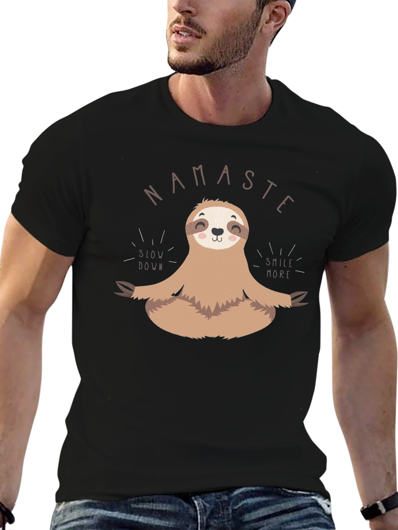 Namaste Sloth Meditation T-Shirt