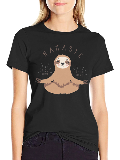 Namaste Sloth Meditation T-Shirt