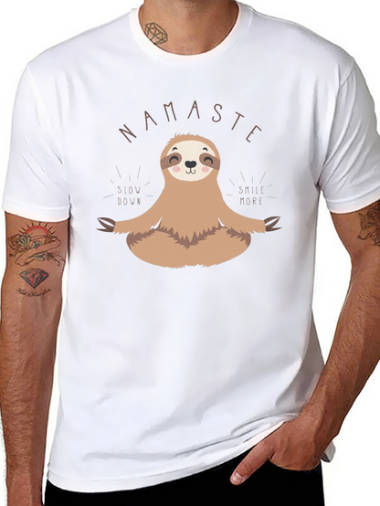 Namaste Sloth Meditation T-Shirt