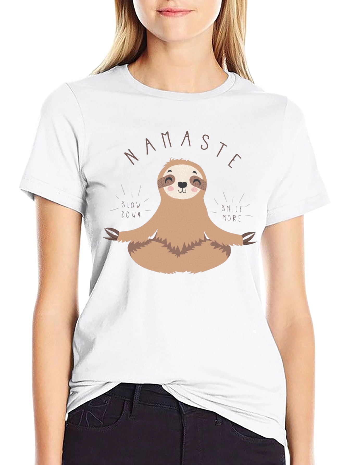 Namaste Sloth Meditation T-Shirt