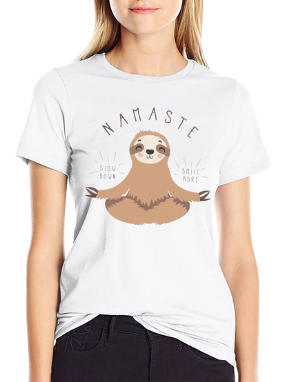 Namaste Sloth Meditation T-Shirt