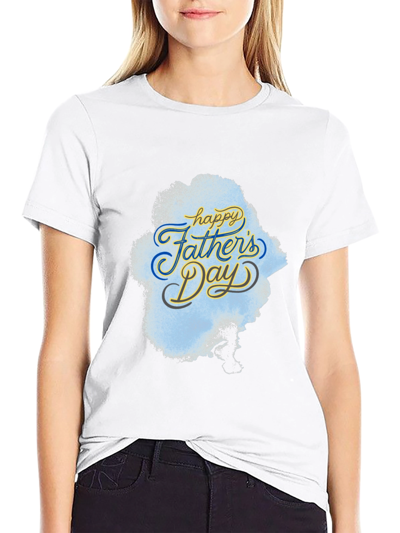 Happy Fathers Day Black T-Shirt