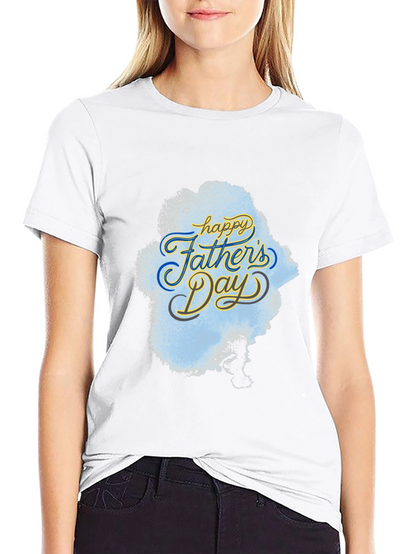 Happy Fathers Day Black T-Shirt