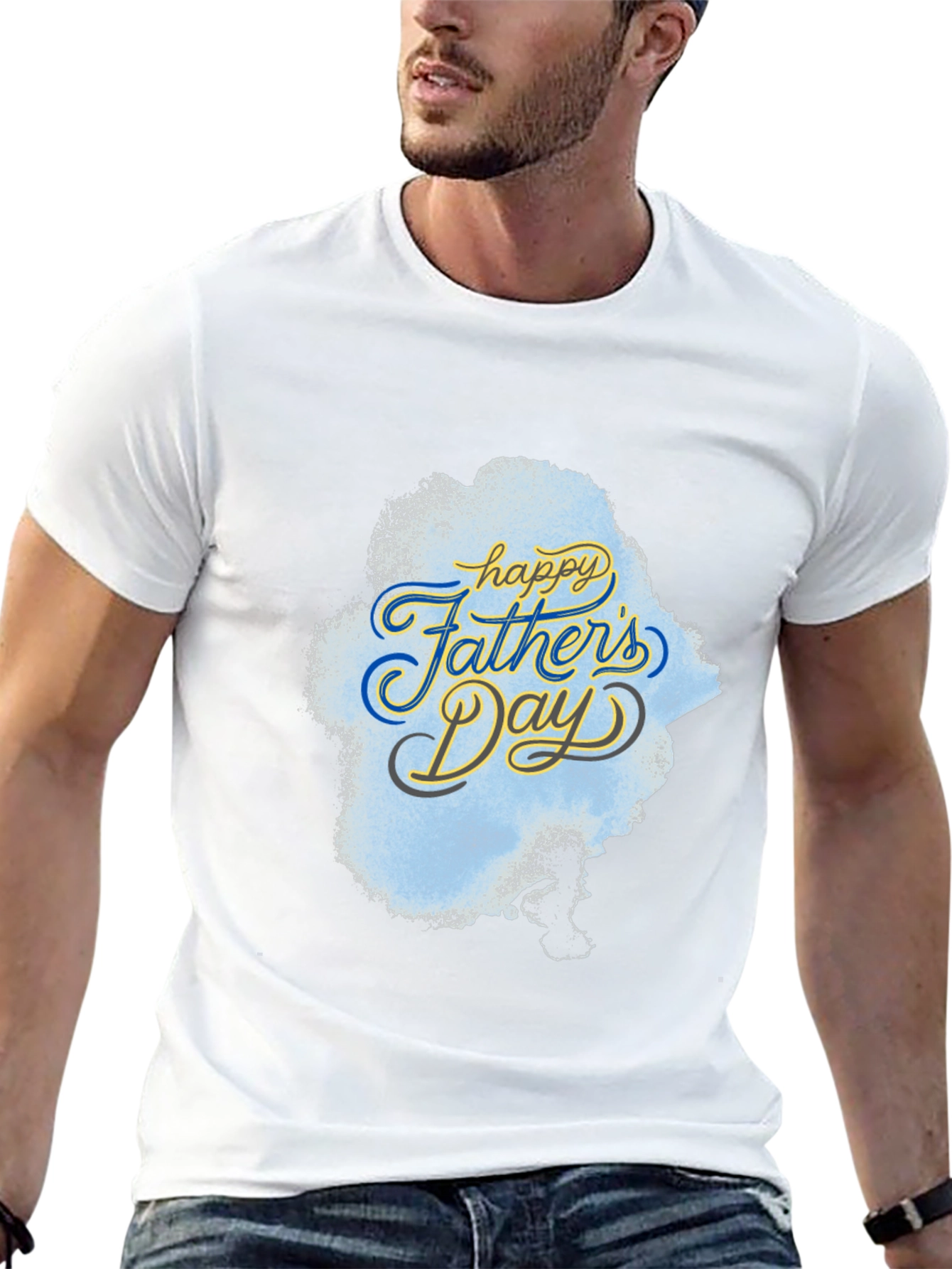 Happy Fathers Day Black T-Shirt