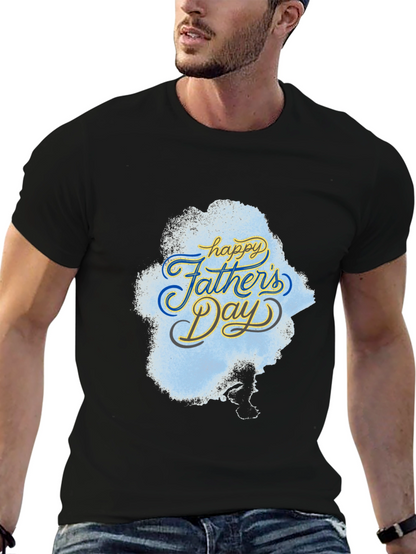 Happy Fathers Day Black T-Shirt