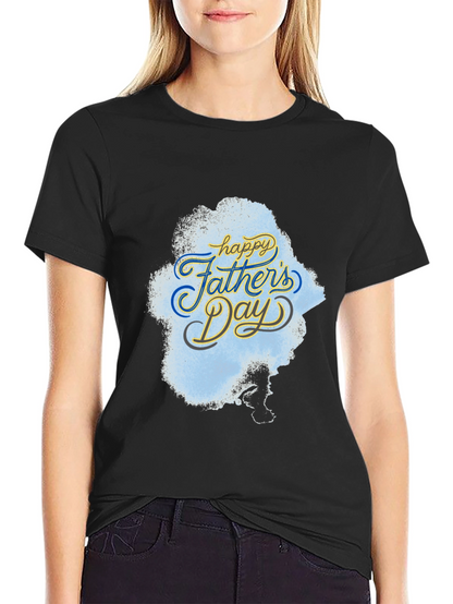 Happy Fathers Day Black T-Shirt