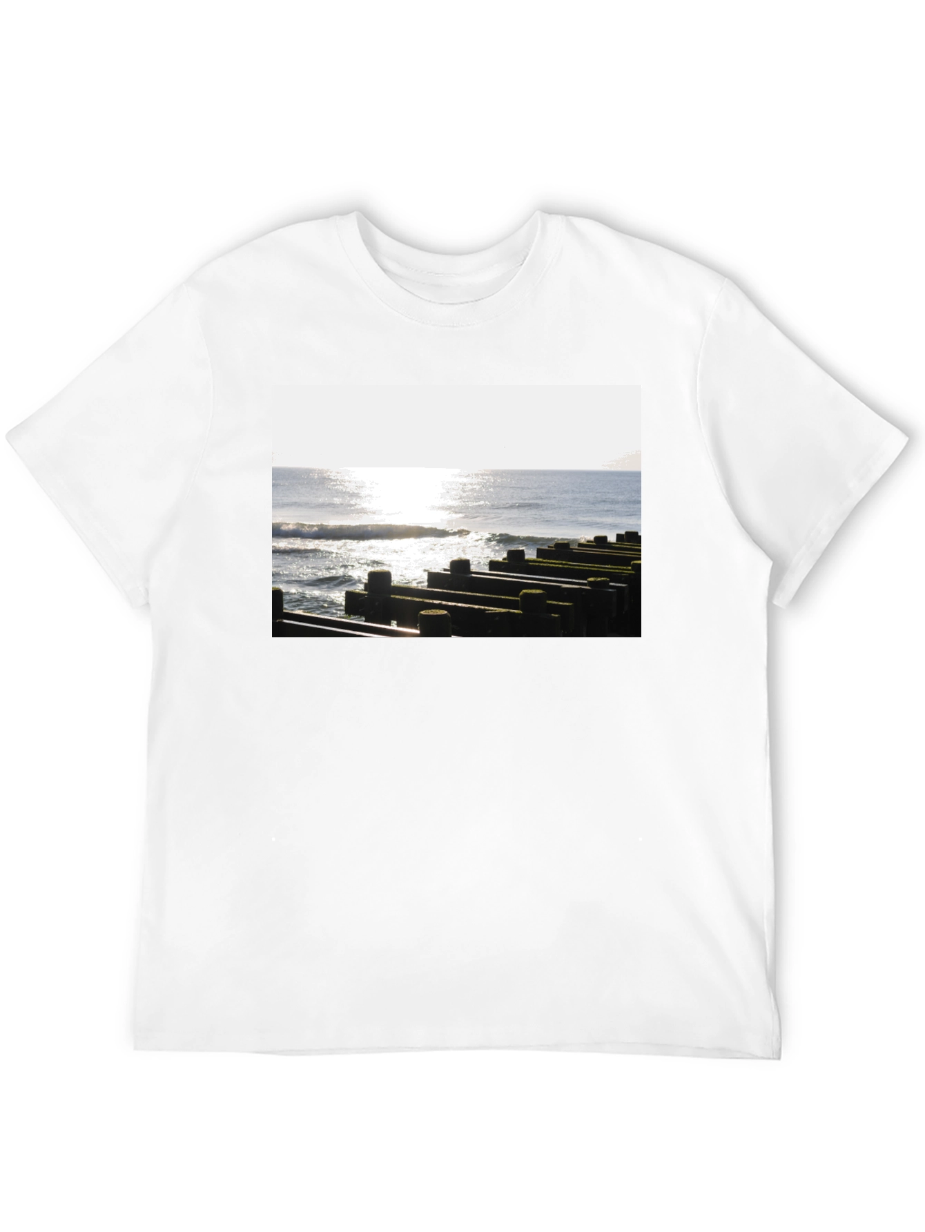 Ocean View Graphic Tee - Unisex Black T-Shirt