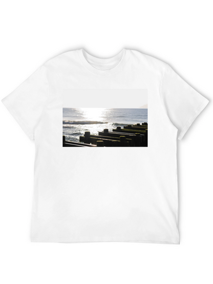 Ocean View Graphic Tee - Unisex Black T-Shirt