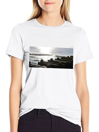 Ocean View Graphic Tee - Unisex Black T-Shirt