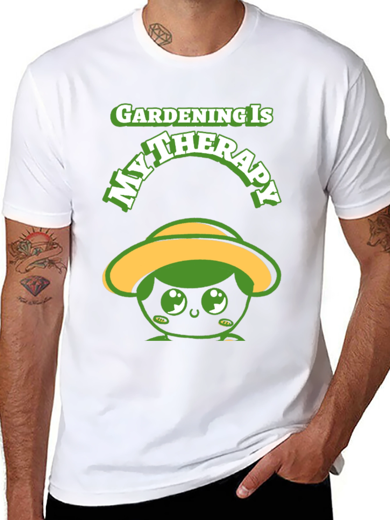 Gardening Therapy T-Shirt - Cute Gardener Tee